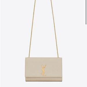Saint Laurent Cream Kate Medium Crossbody Bag